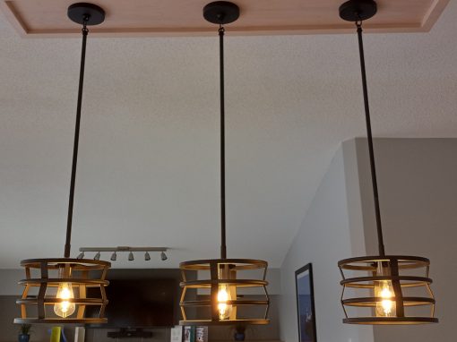 Maple Plywood Light Fixture